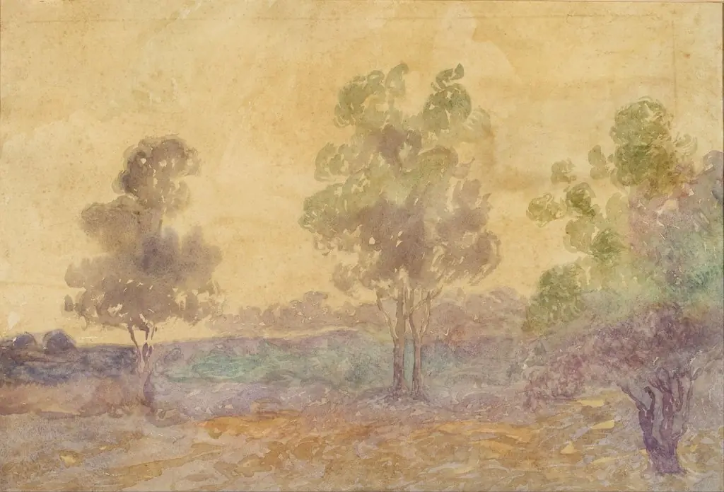 Paisaje/Atardecer, by Martín Malharro, unspecified, 1911