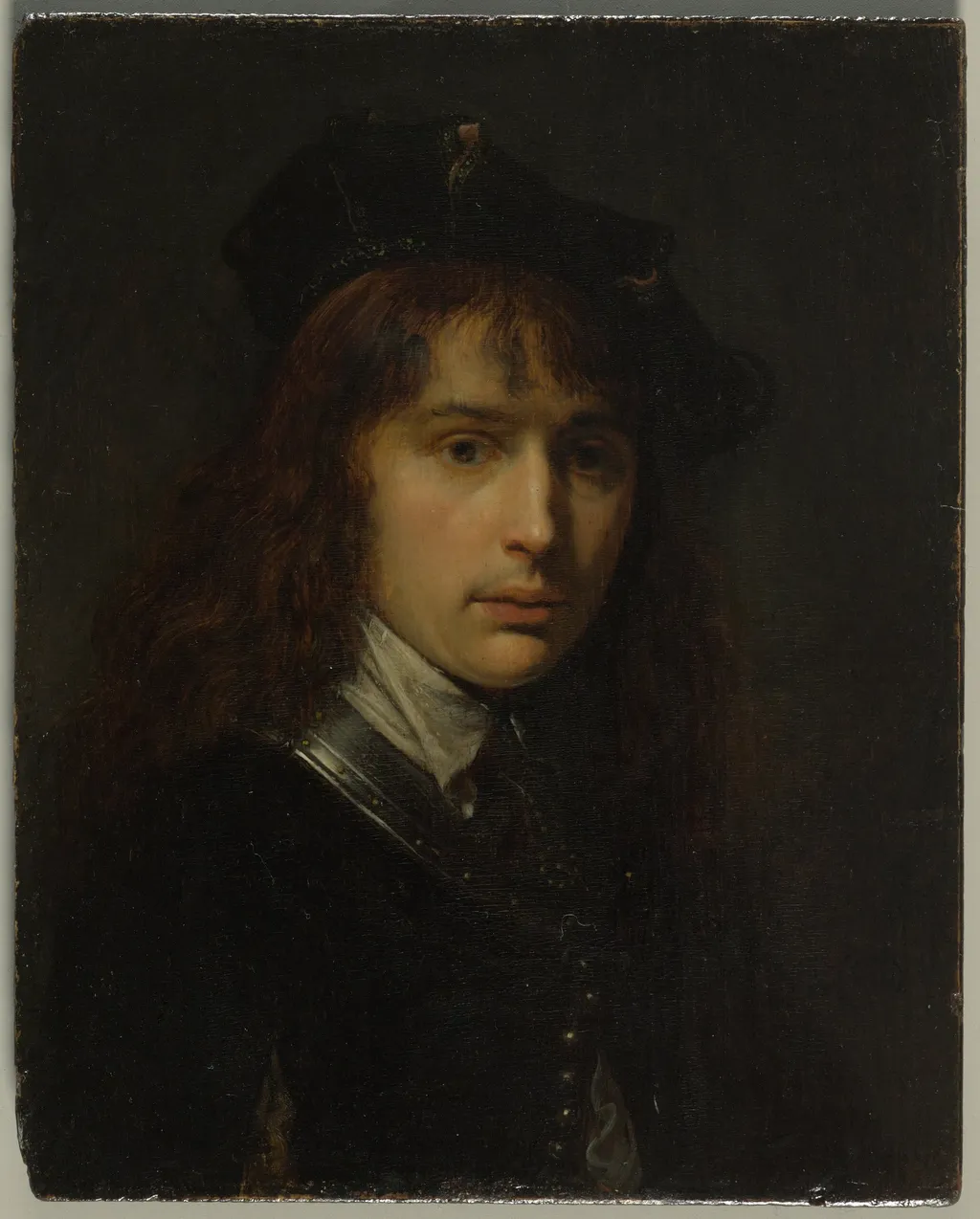 Self-Portrait, by Gerrit Dou, oil, 1631