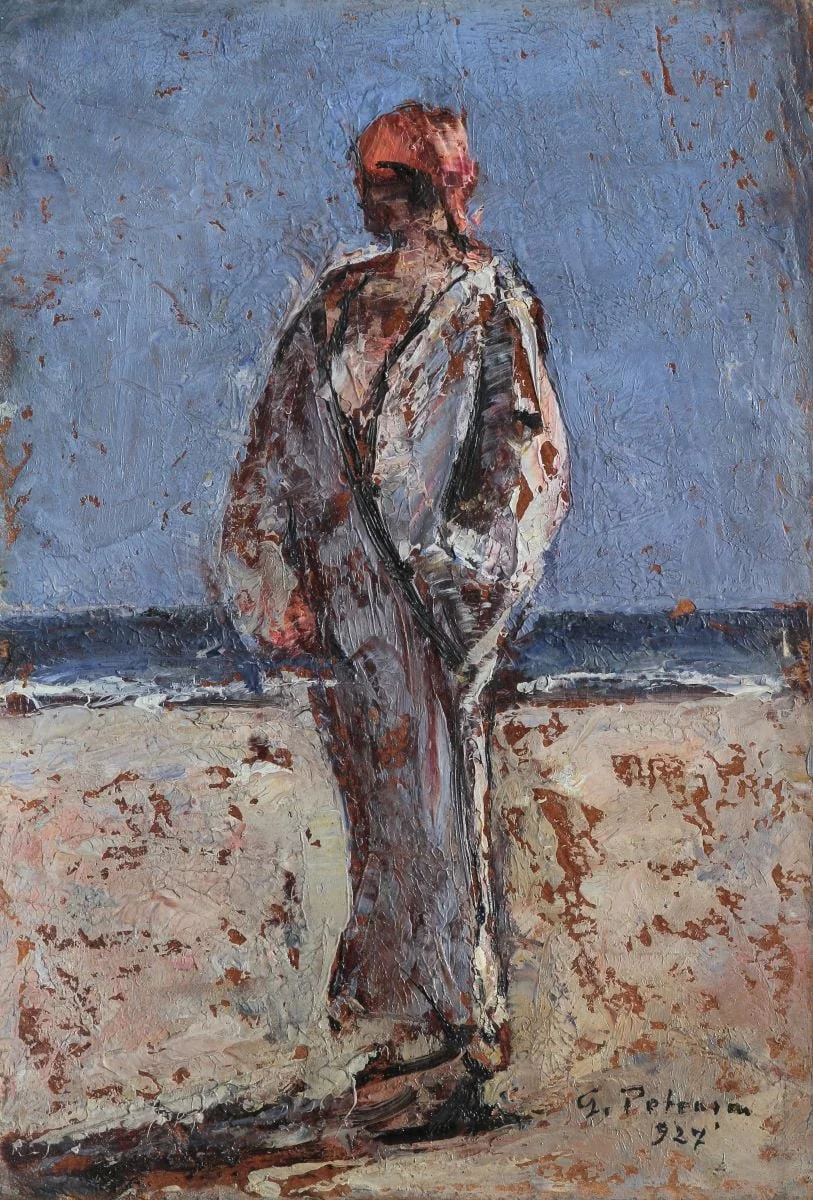 Pe plajă, detail