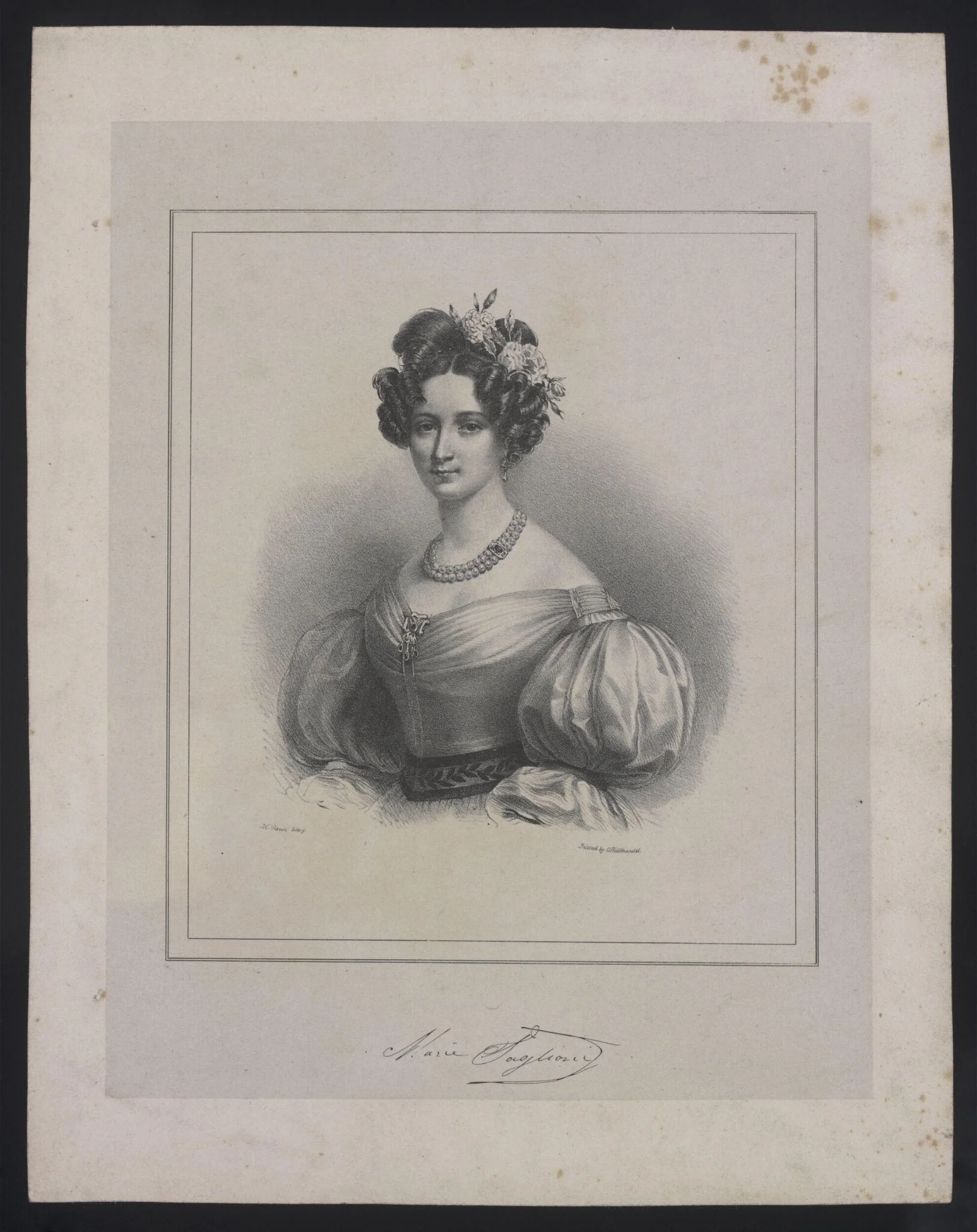 'Marie Taglioni', detail