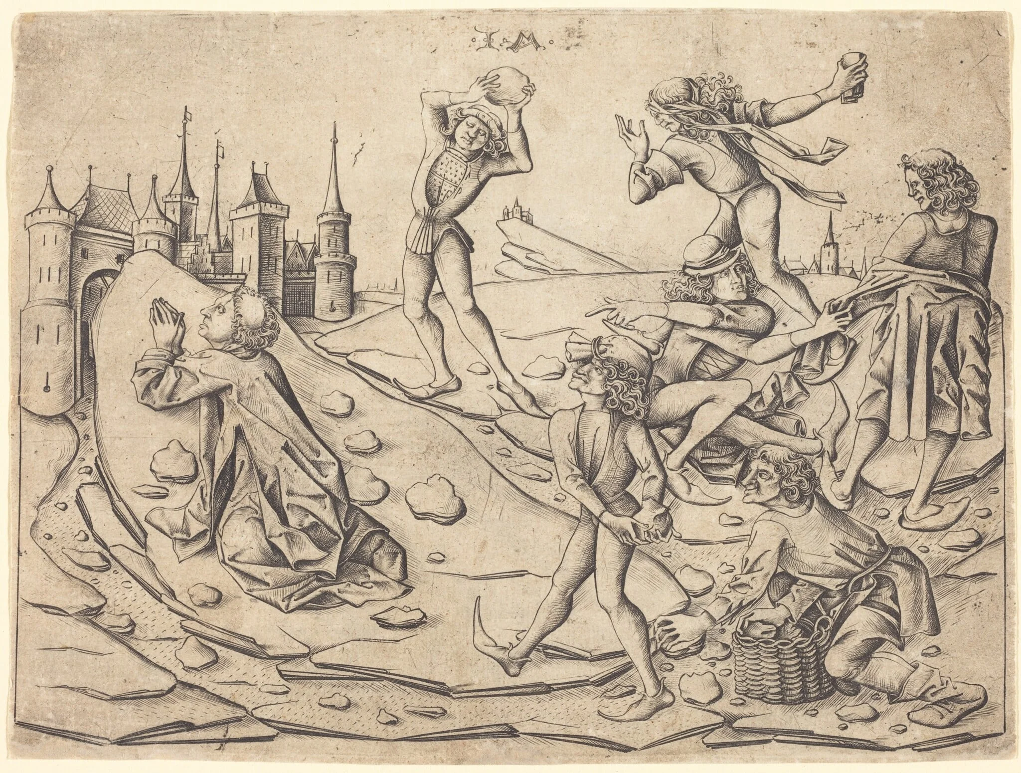 The Stoning of Saint Stephen, detail