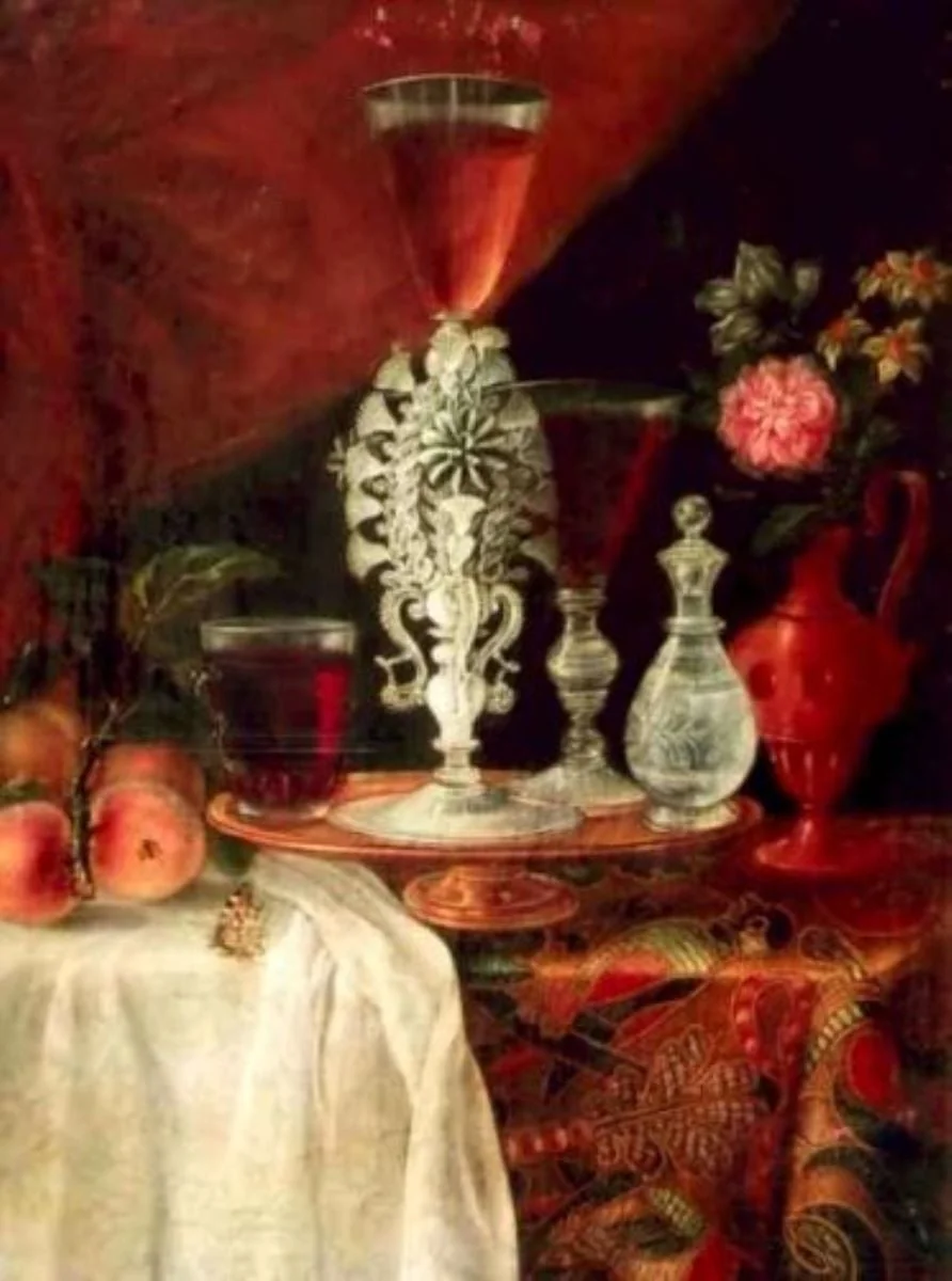Natură moartă cu vază; pandant: Natură moartă cu cană, detail