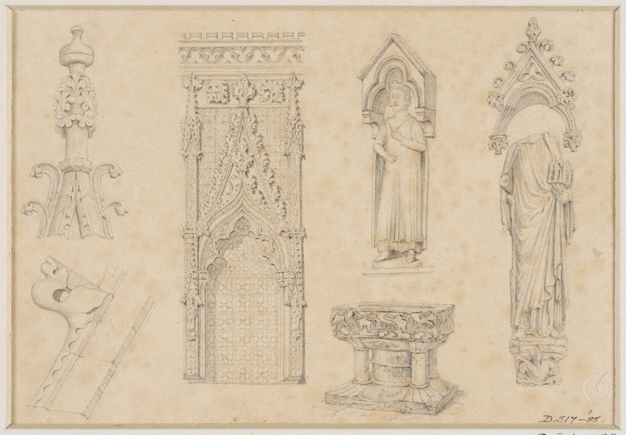 Topographical drawing, detail