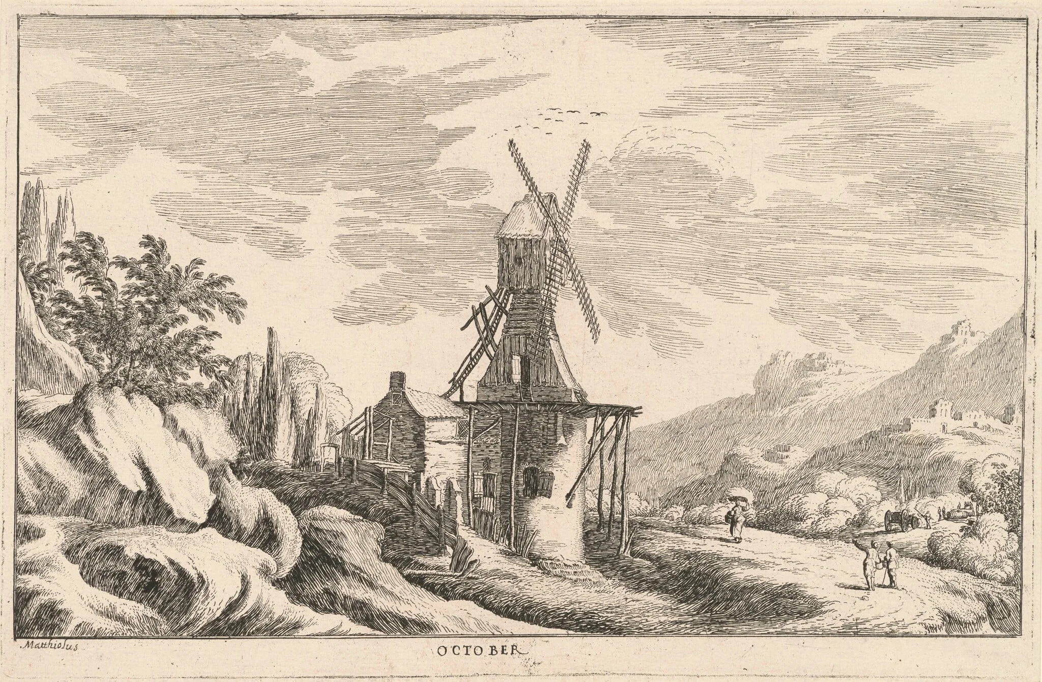 October, detail