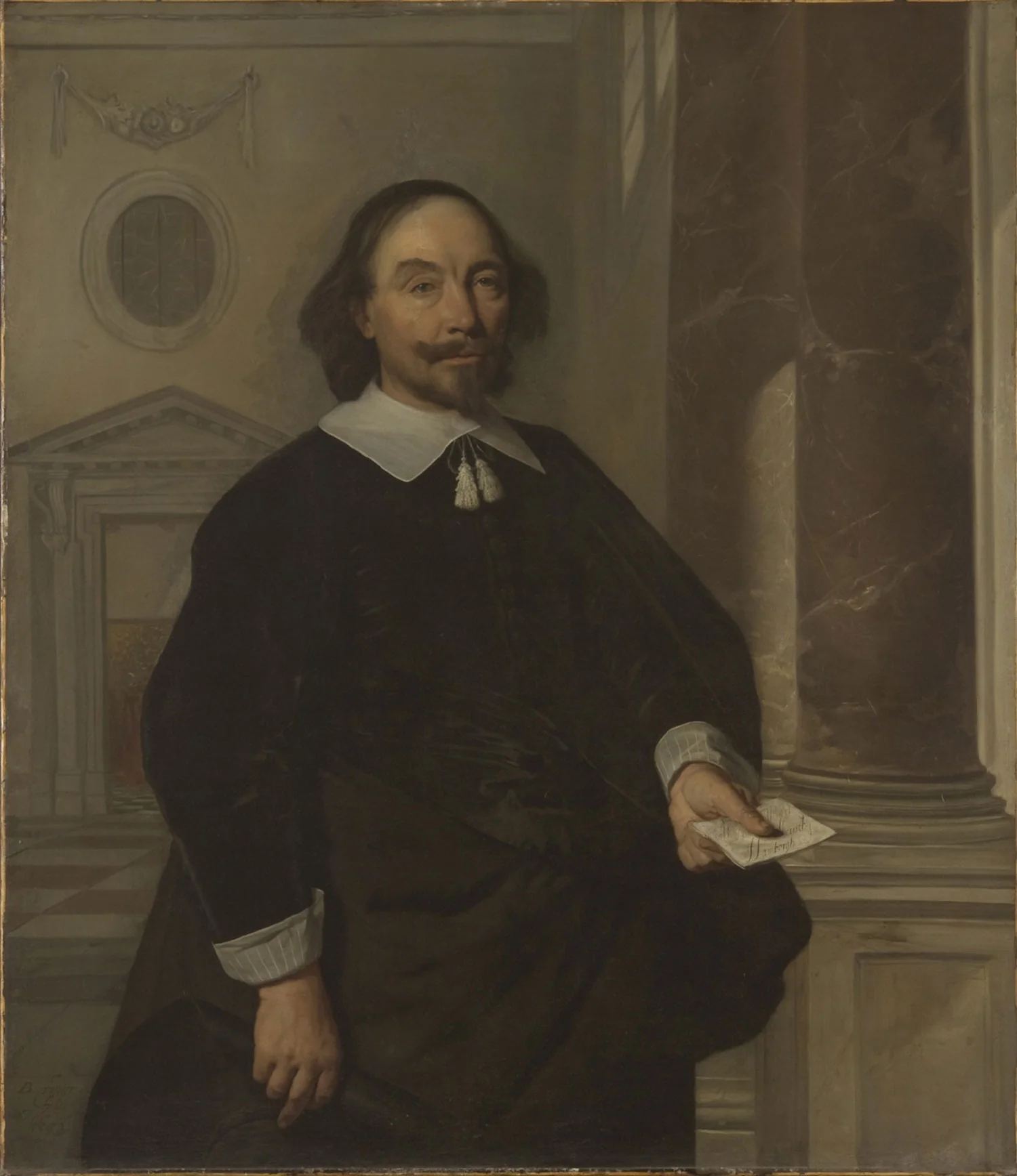 Portrait of Michiel Heusch, detail