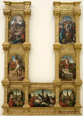 Altarpiece of the Passion of Christ, by Master of Astorga, unspecified, 1530