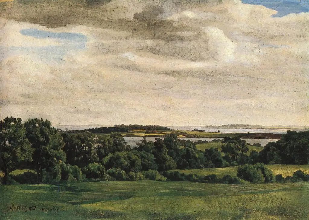 Holsteinische Landschaft, by Adolph Friedrich Vollmer, unspecified, 1827