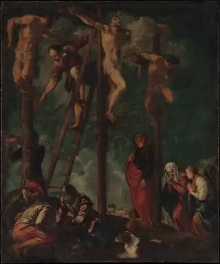 The Crucifixion, by Pedro Orrente, oil, 1625