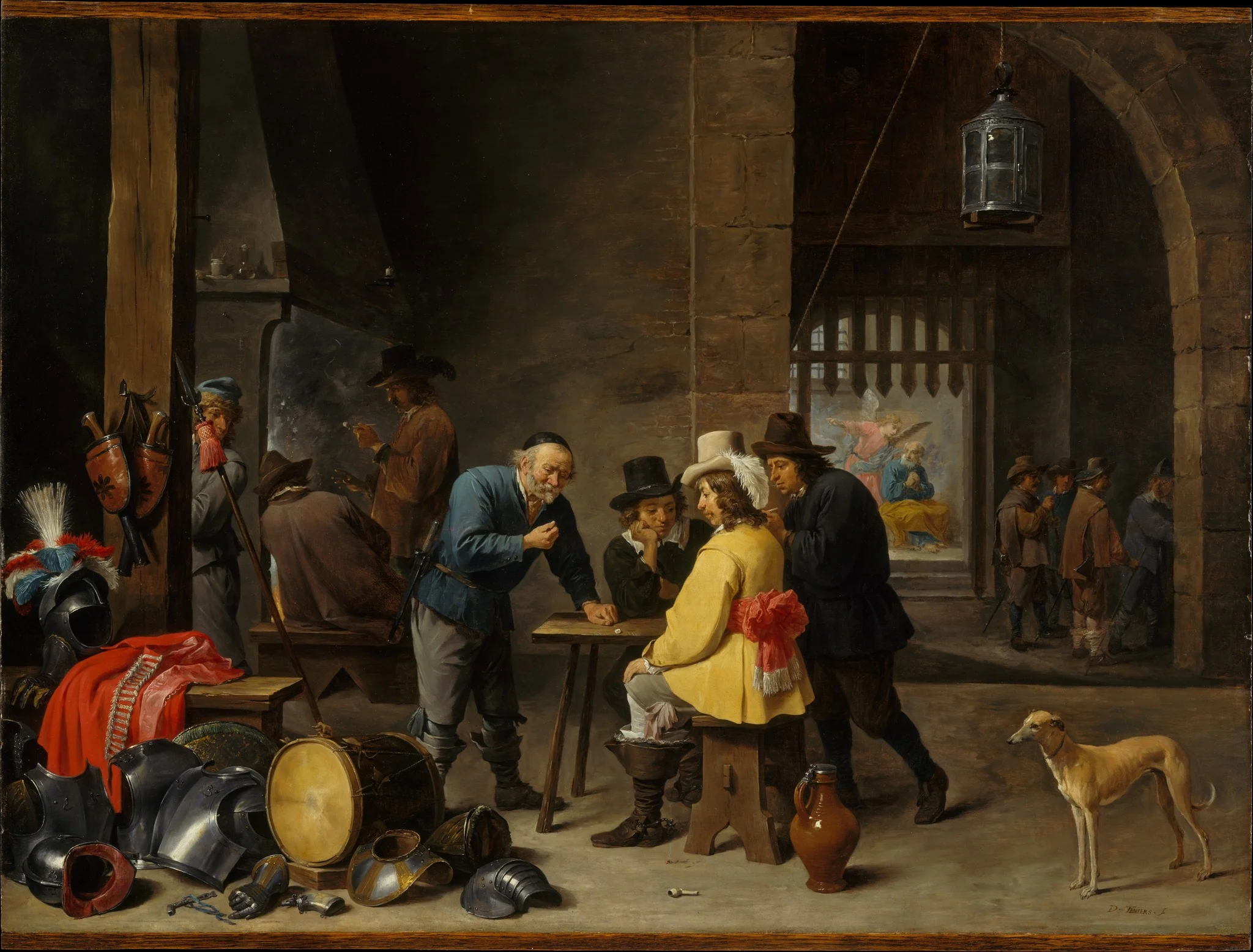 Guardroom with the Deliverance of Saint Peter, detail