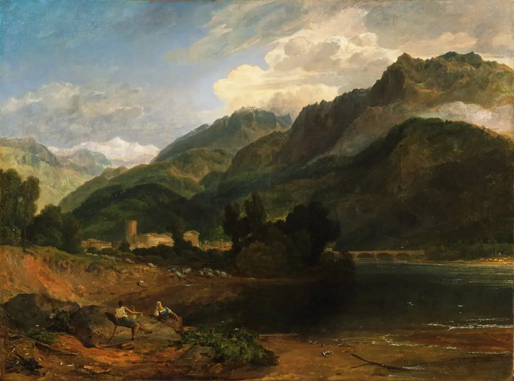 Bonneville, Savoy, by Joseph Mallord William Turner, oil, 1812