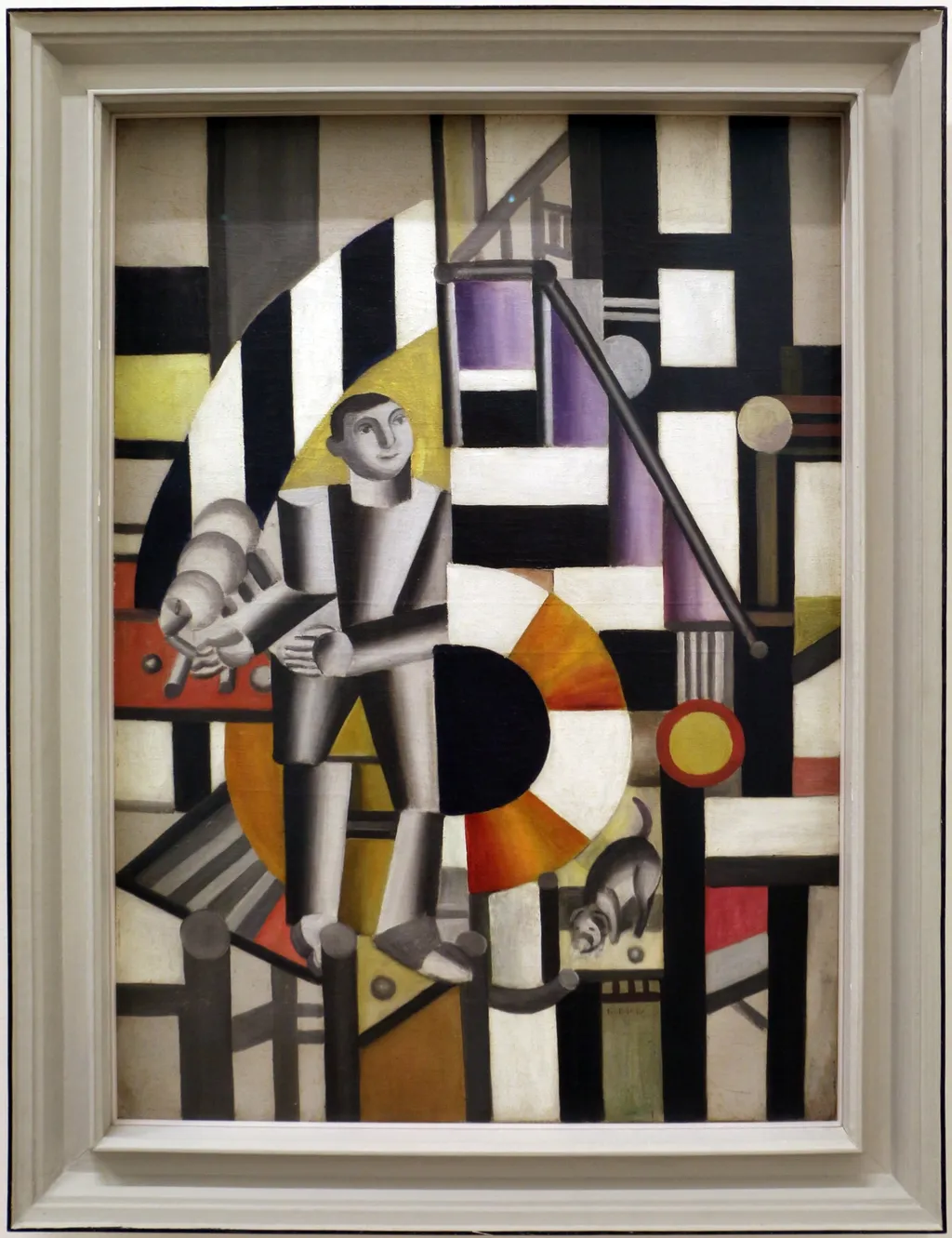 L'homme à la pipe, by Fernand Léger, oil, 1920
