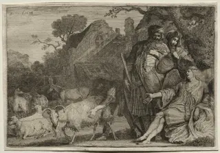 An Angel Foretells the Birth of Abraham's Son, by Gerrit Claesz. Bleker, 1638