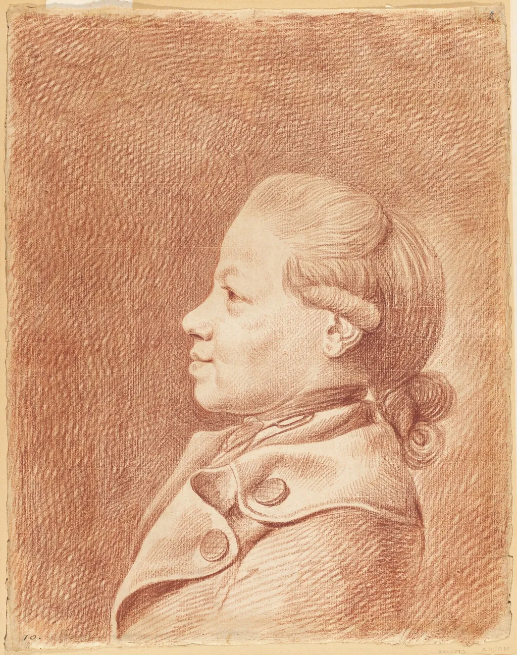 The Artist's Son, Heinrich Isaak Chodowiecki, by Daniel Nikolaus Chodowiecki, chalk, 1777