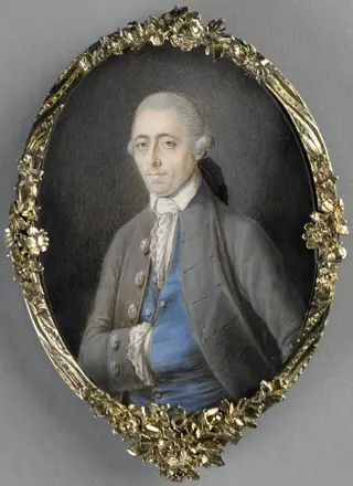 Portrait of Johannes Wesenhagen (1743-1803), by Antoine Maucourt, ivory, 1791