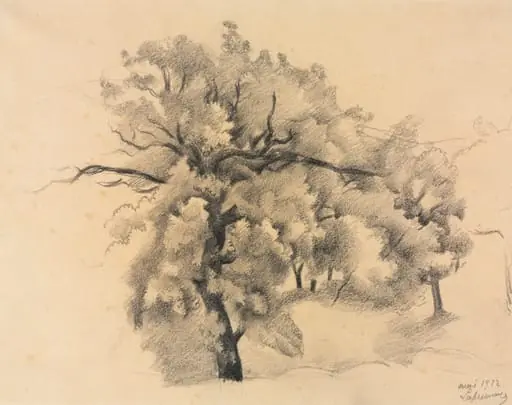 Study of Trees, by Roger de La Fresnaye, 1922