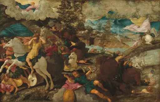 The Conversion of Saint Paul, by Jacopo Tintoretto, oil, 1544
