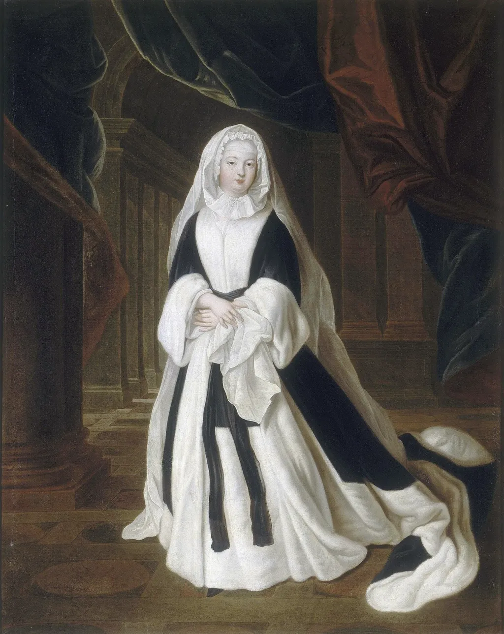 Louise Françoise de Bourbon, Duchess of Bourbon, by Louis de Silvestre, oil, 1715