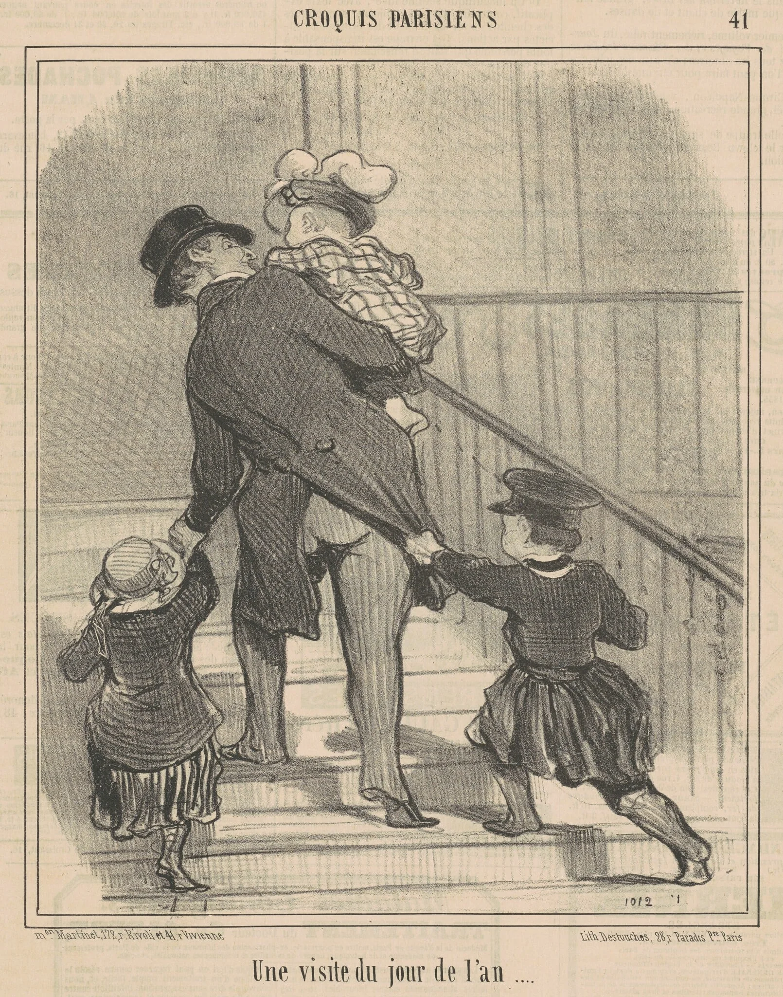 Une visite du jour de l'an, detail