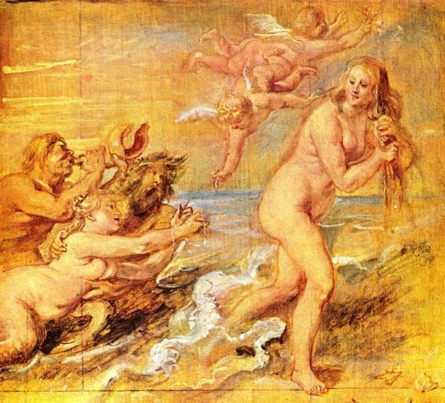 The Birth of Venus (sketch for the Torre de la Parada), detail
