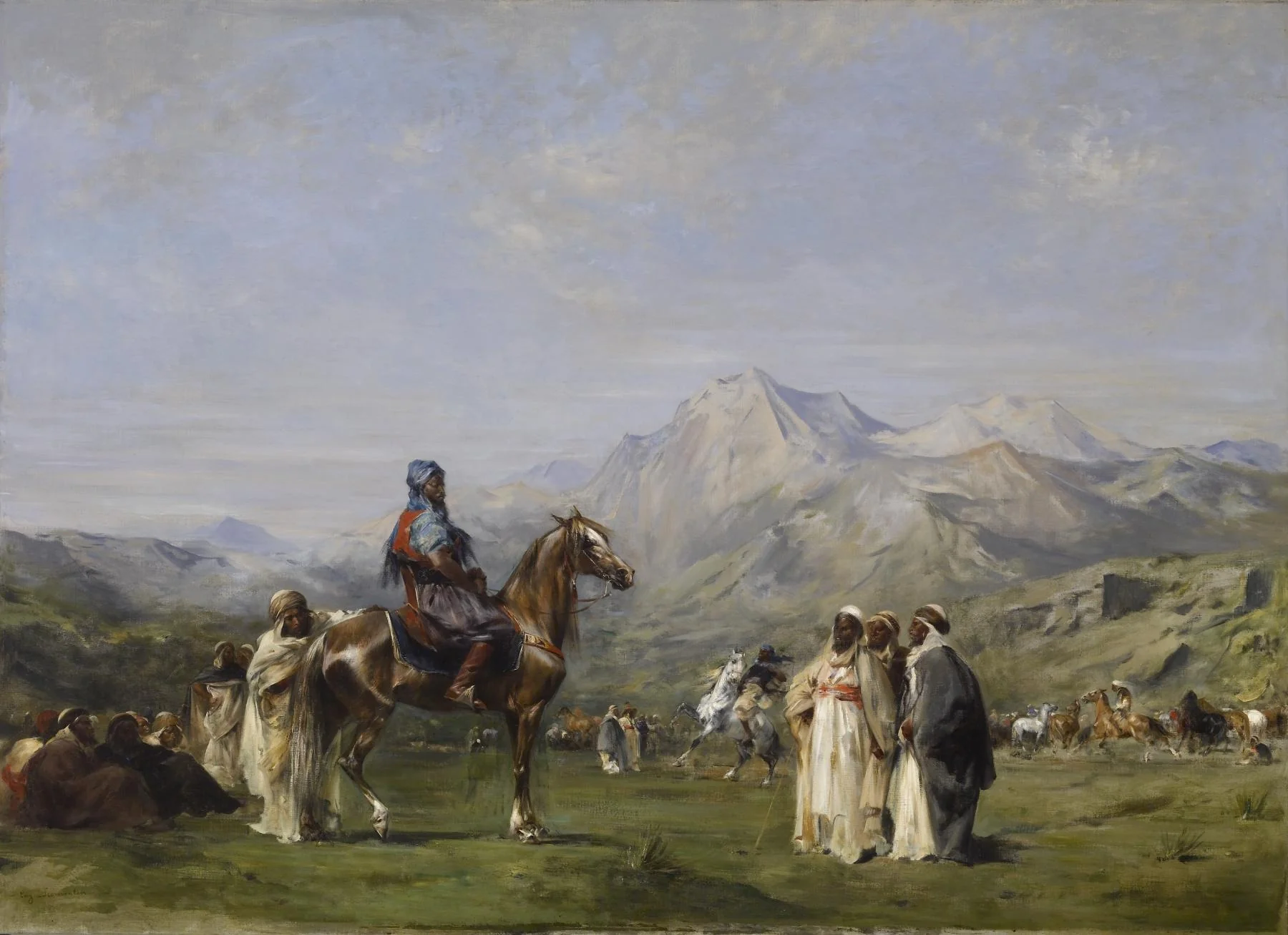An Encampment in the Atlas Mountains, detail