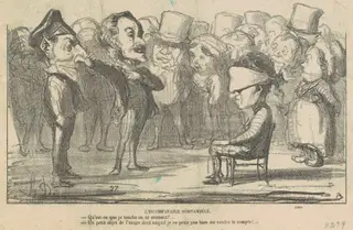 L'incomparable somnabule, by Honoré Daumier, ink, 1865