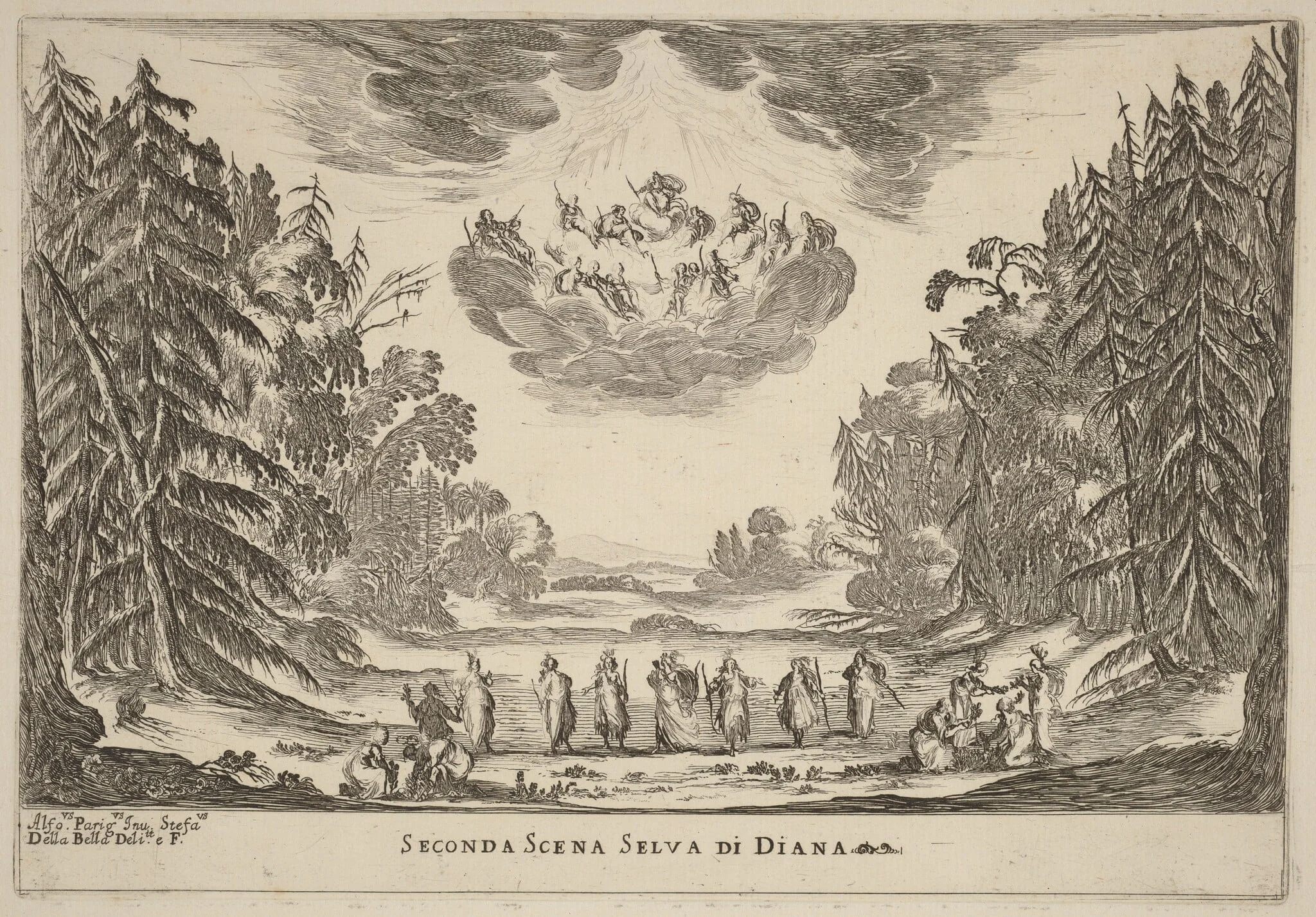 Seconda Scena Selva di Diana, detail
