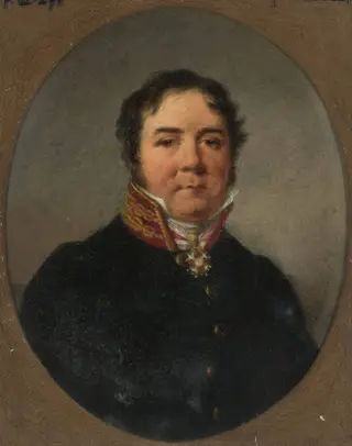 Portrait of Antoni Erazm Makarowicz, by Aleksander Ludwik Molinari, oil, 1820