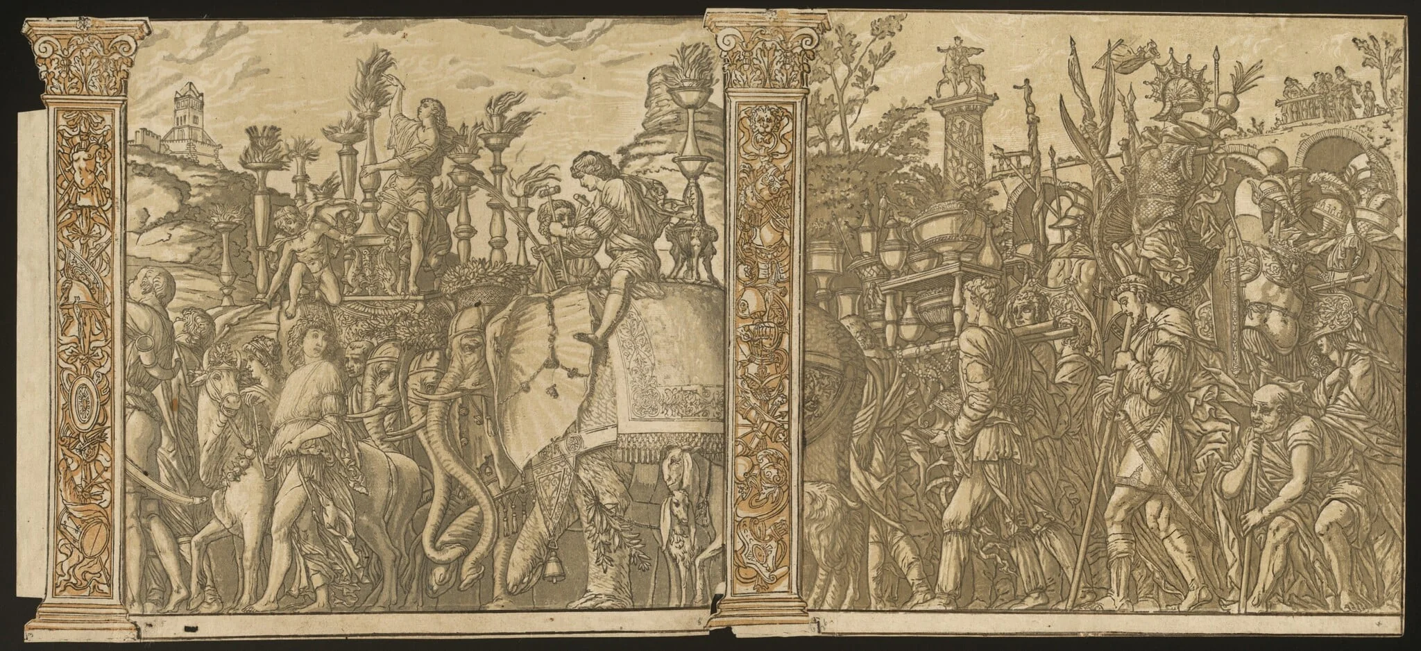 The Triumph of Julius Caesar [no.5 and 6 plus 2 columns], detail