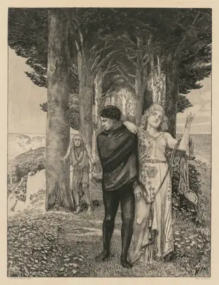 On Death Part Two, Opus XIII Print 4: Genius (Artist), by Max Klinger, 1903