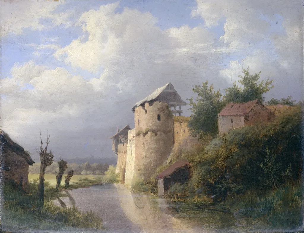 The Old Fortress, by Louwrens Hanedoes, oil, 1850