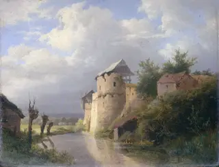 The Old Fortress, by Louwrens Hanedoes, oil, 1850