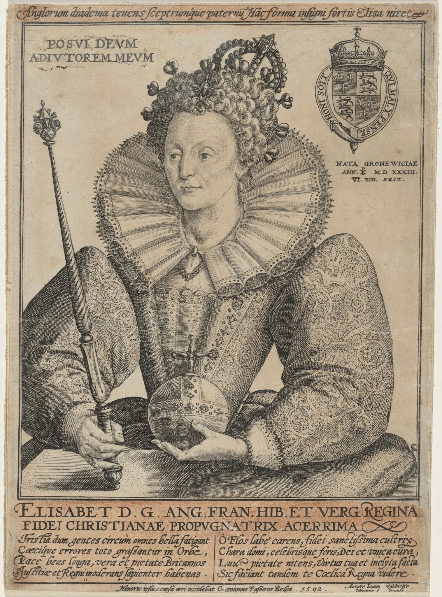 Elizabeth, Queen of England, detail