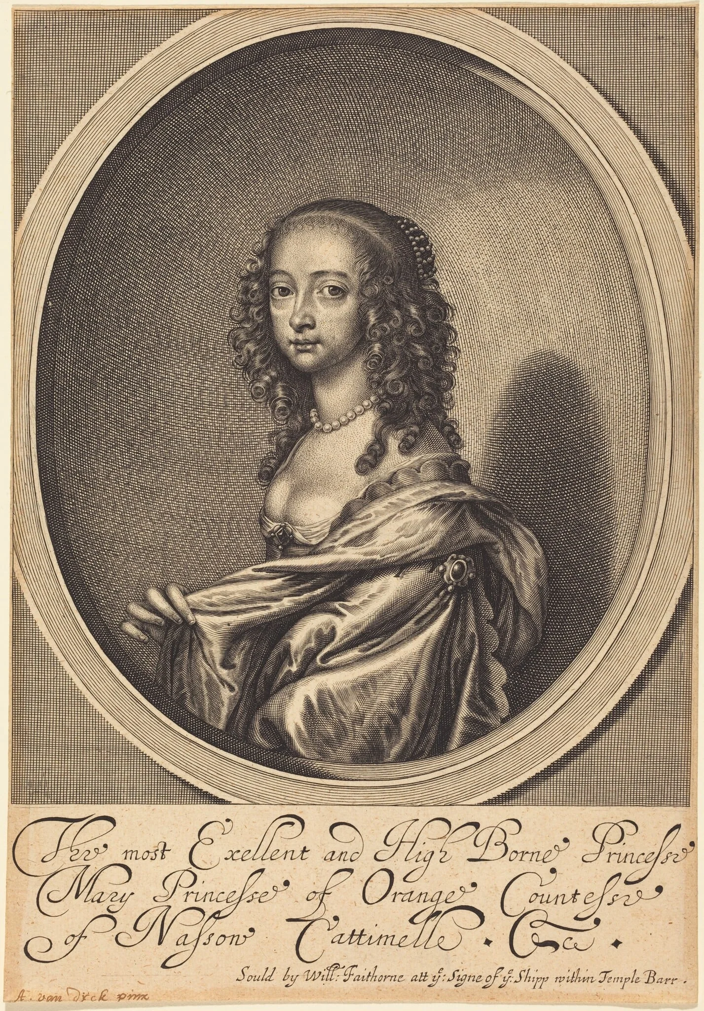 Mary, Princess of Orange, detail