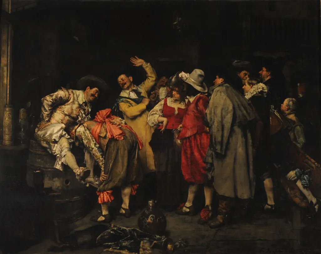 The Clapping Game, by Ferdinand Roybet, unspecified, 1893
