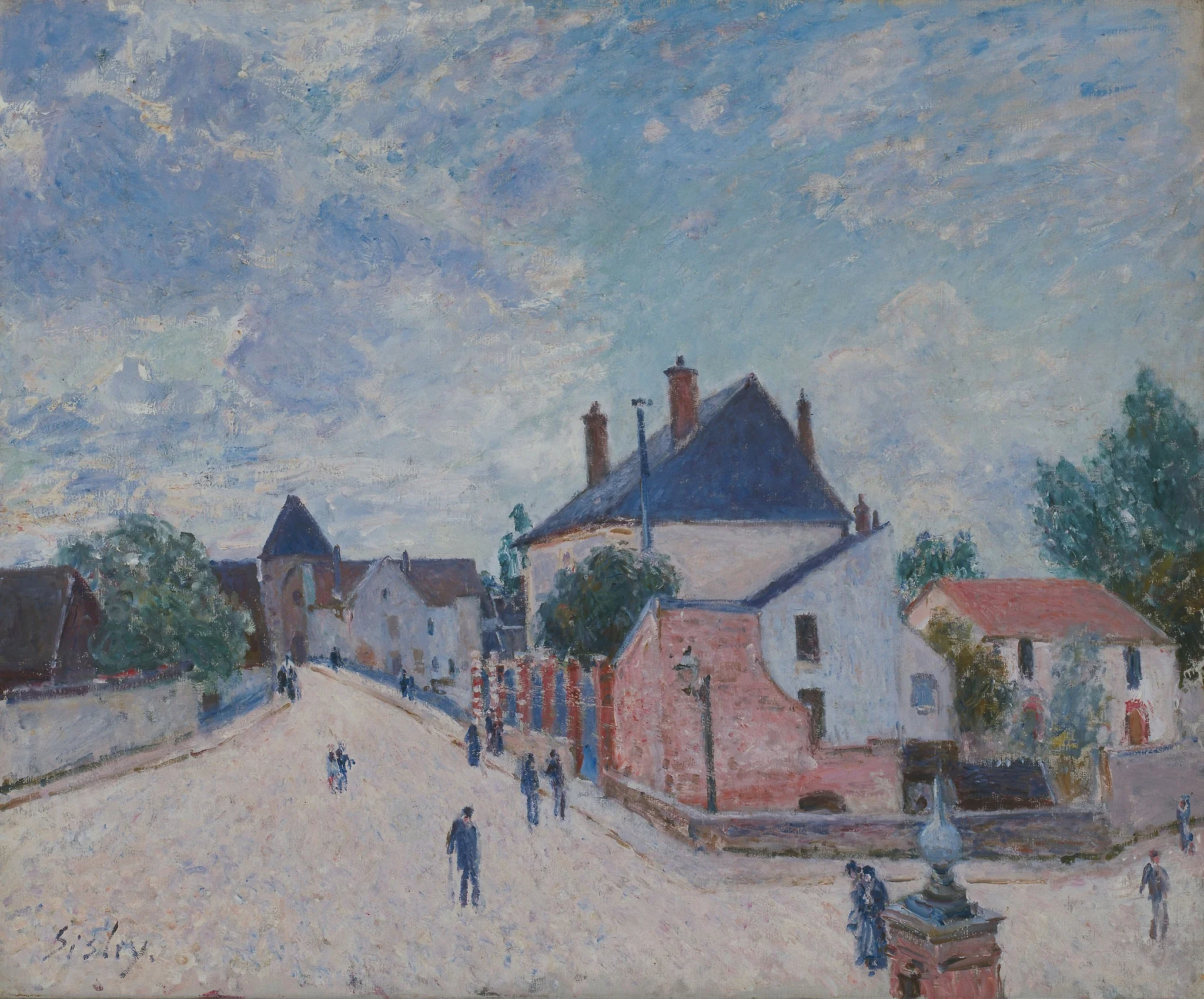 Street in Moret, detail