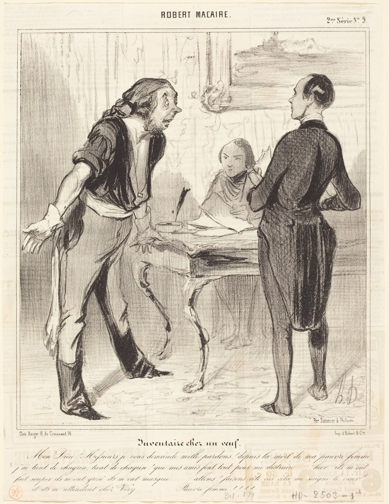 Inventaire chez un veuf, detail