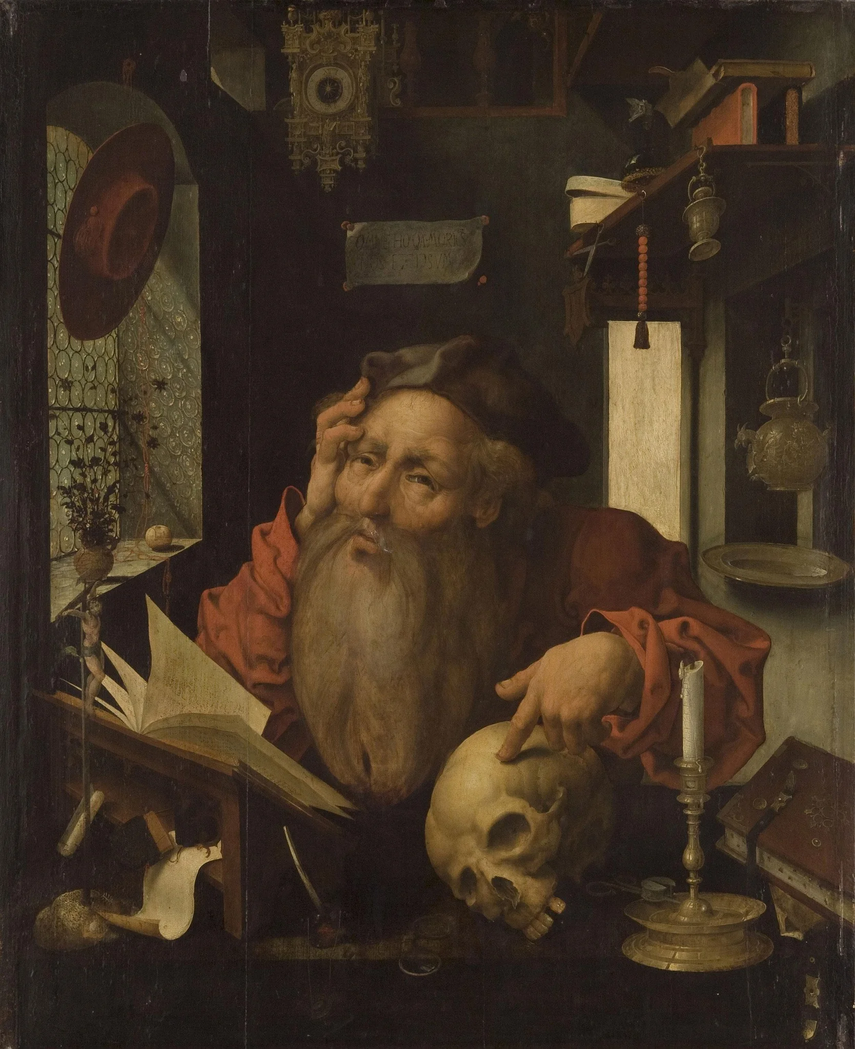 Saint Jerome in His Study, detail