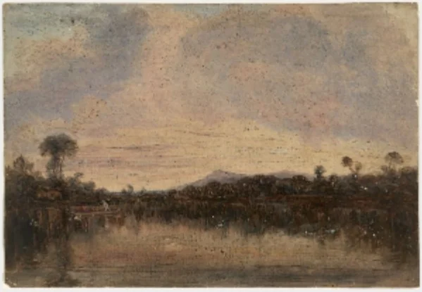 Boatmen on a Lake, detail