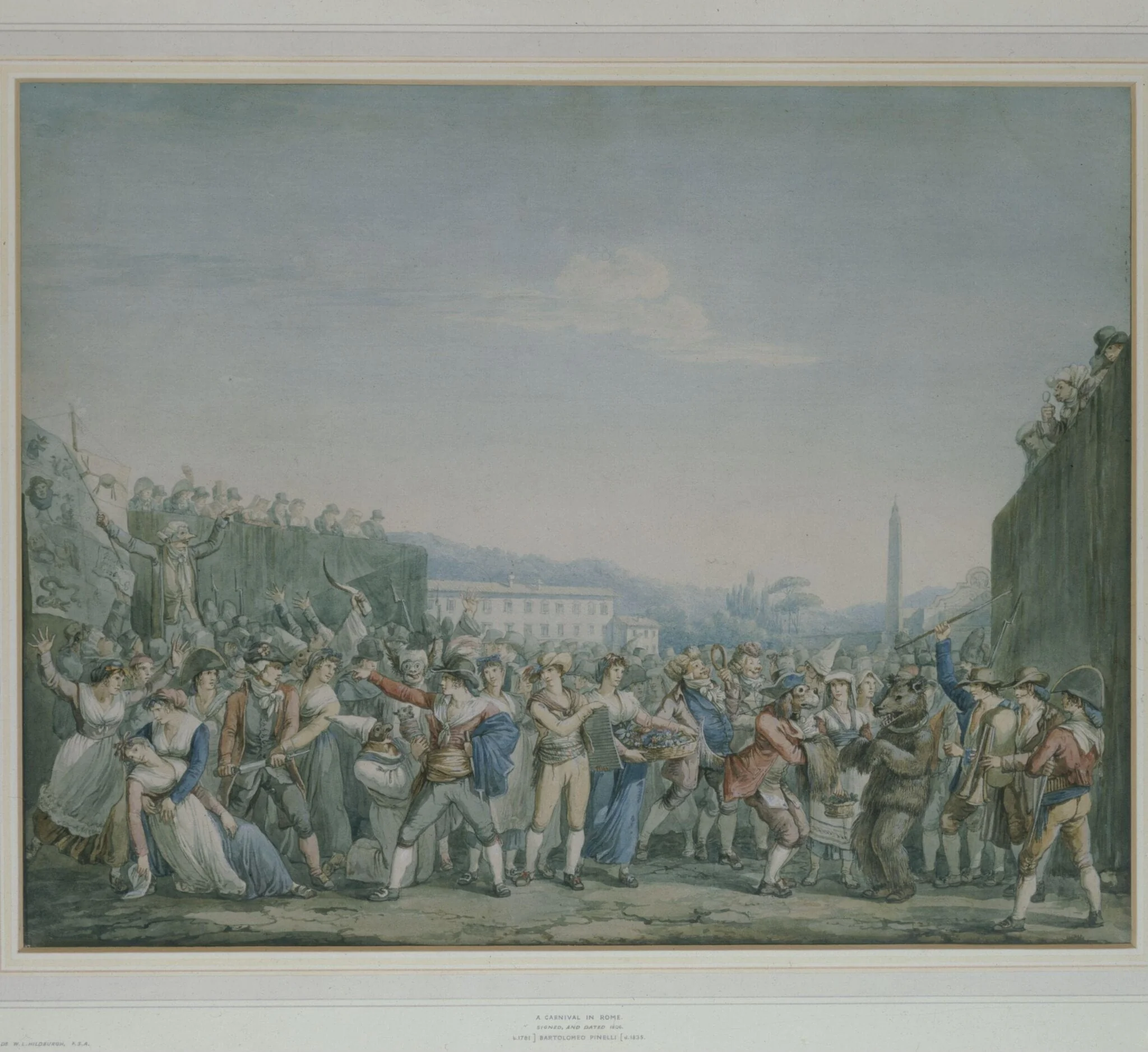 Carnival Scene in Rome, detail