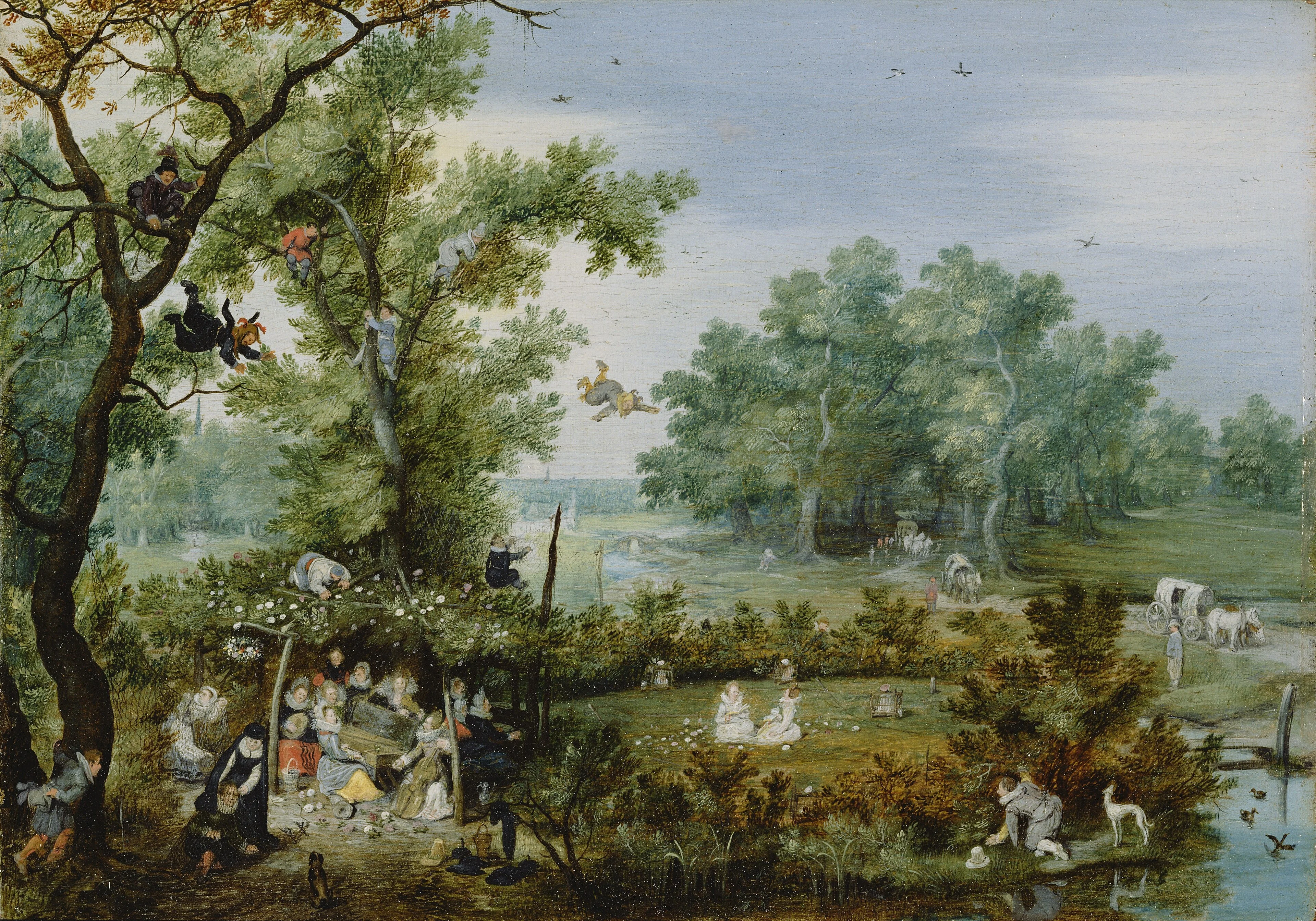 A Merry Company in an Arbor, detail