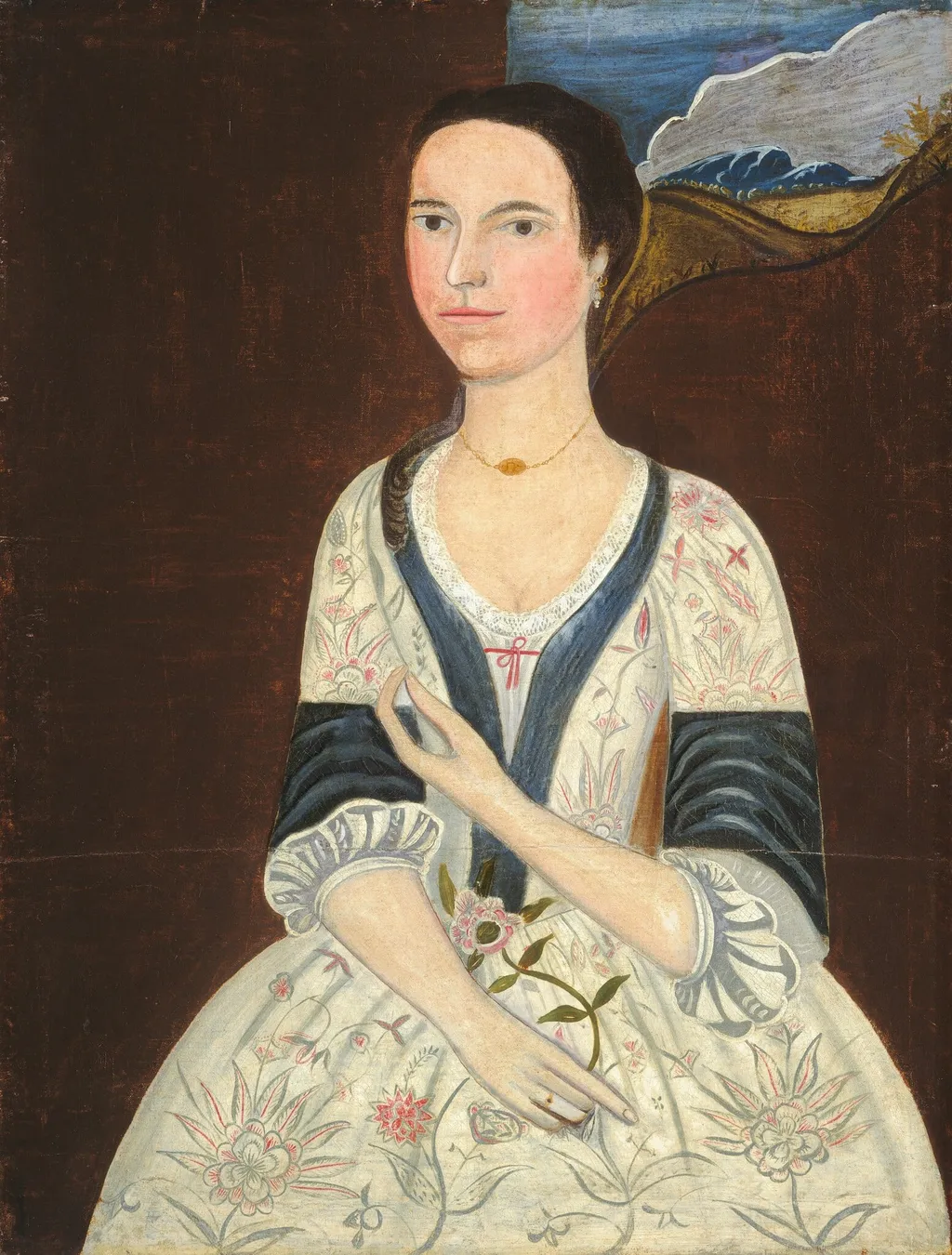 Susanna Truax, oil, 1740