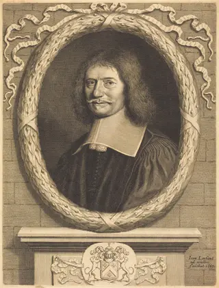 Portrait of an Unknown Gentleman, by Jean Lenfant, ink, 1649