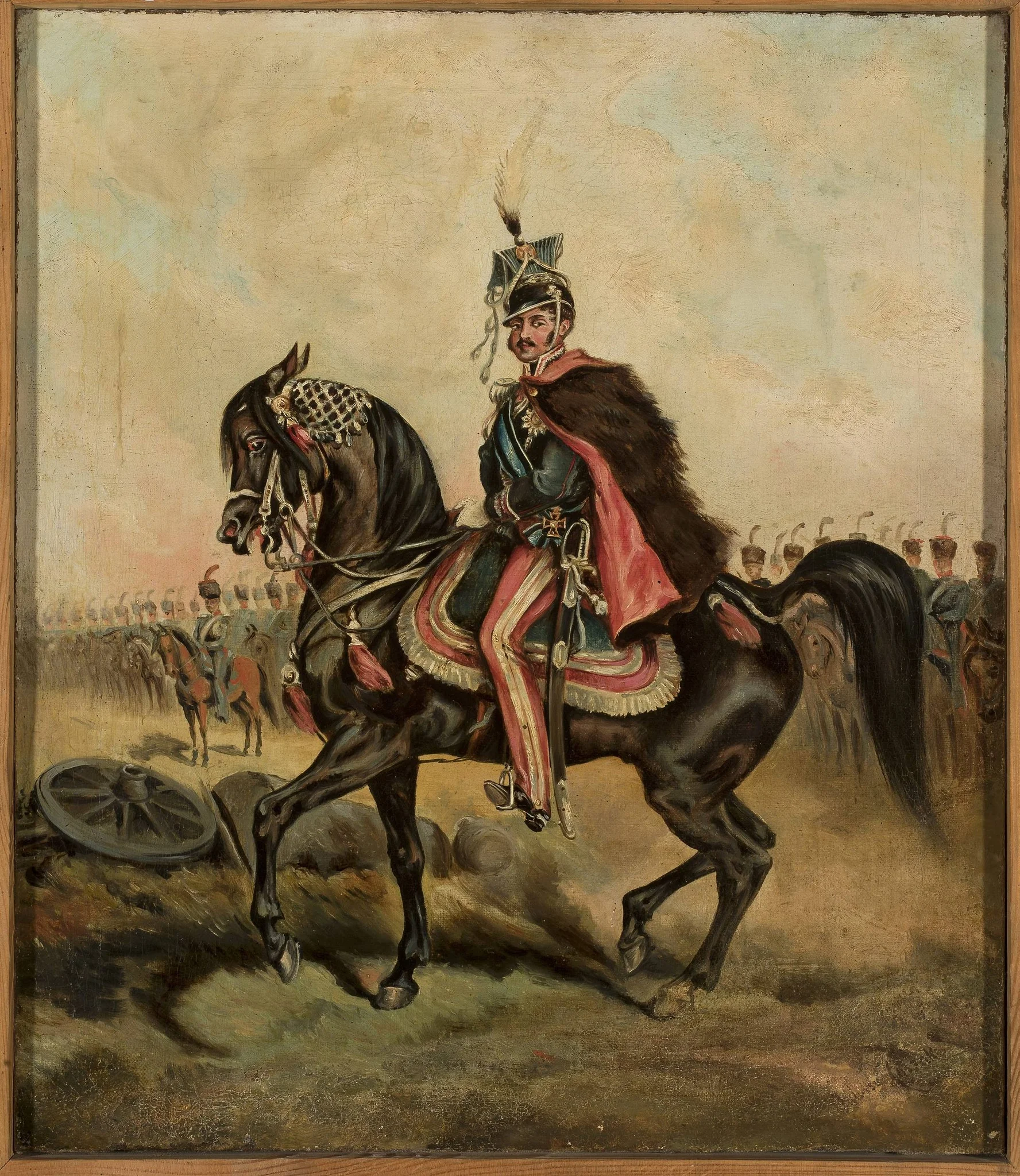 Prince Józef Poniatowski on the “Szuma” mare from Sanguszka stud farm, detail