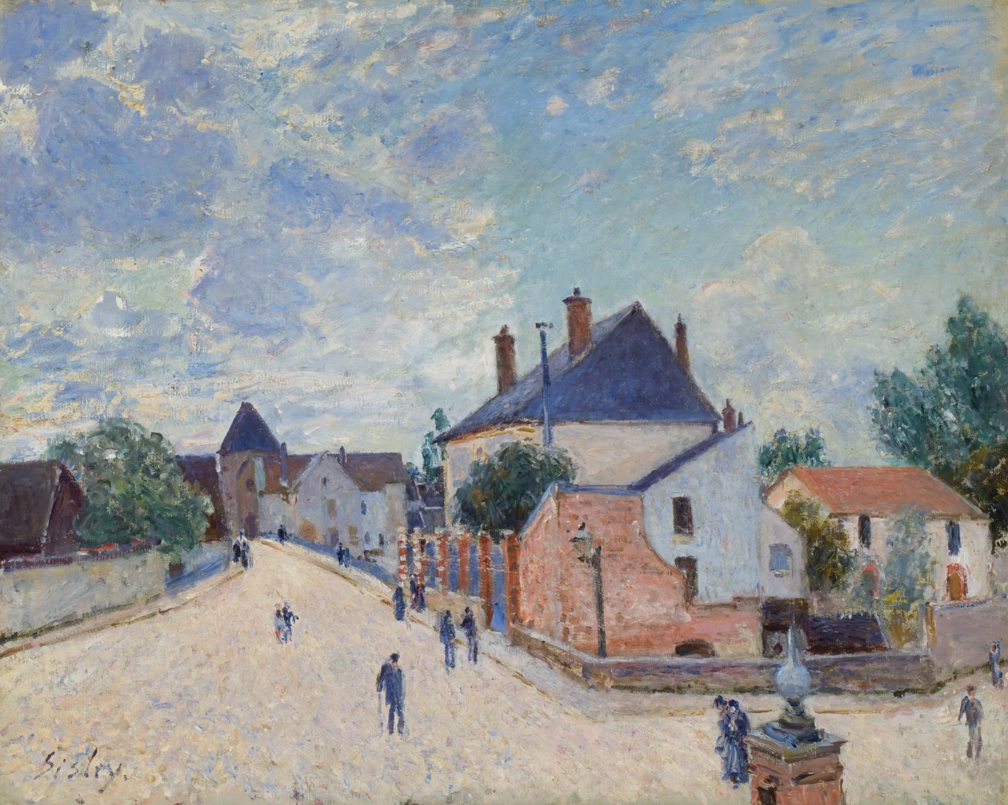 Street in Moret, detail