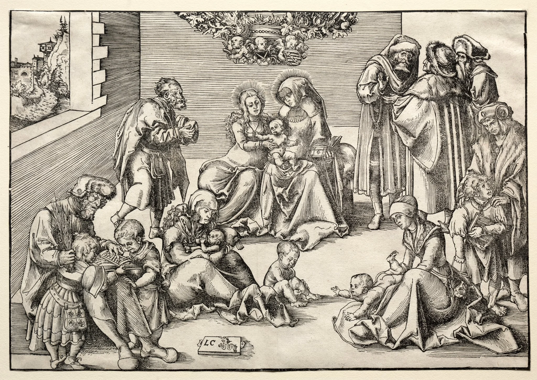 The Holy Family and Kindred, detail
