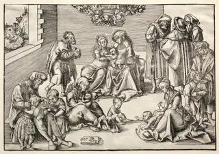 The Holy Family and Kindred, by Lucas Cranach the Elder, 1522