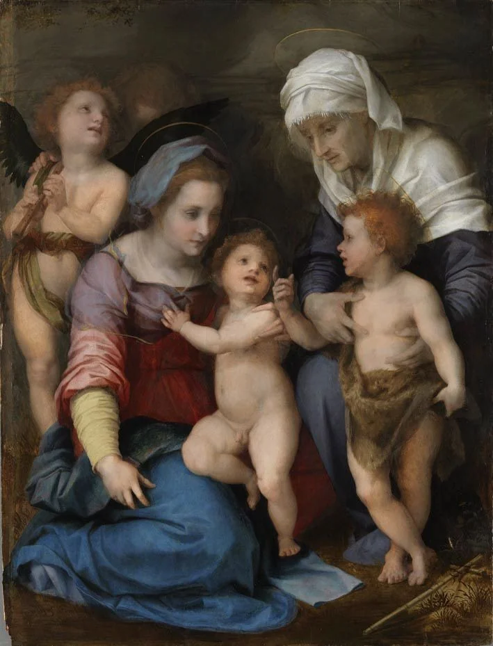 The Holy Family, detail