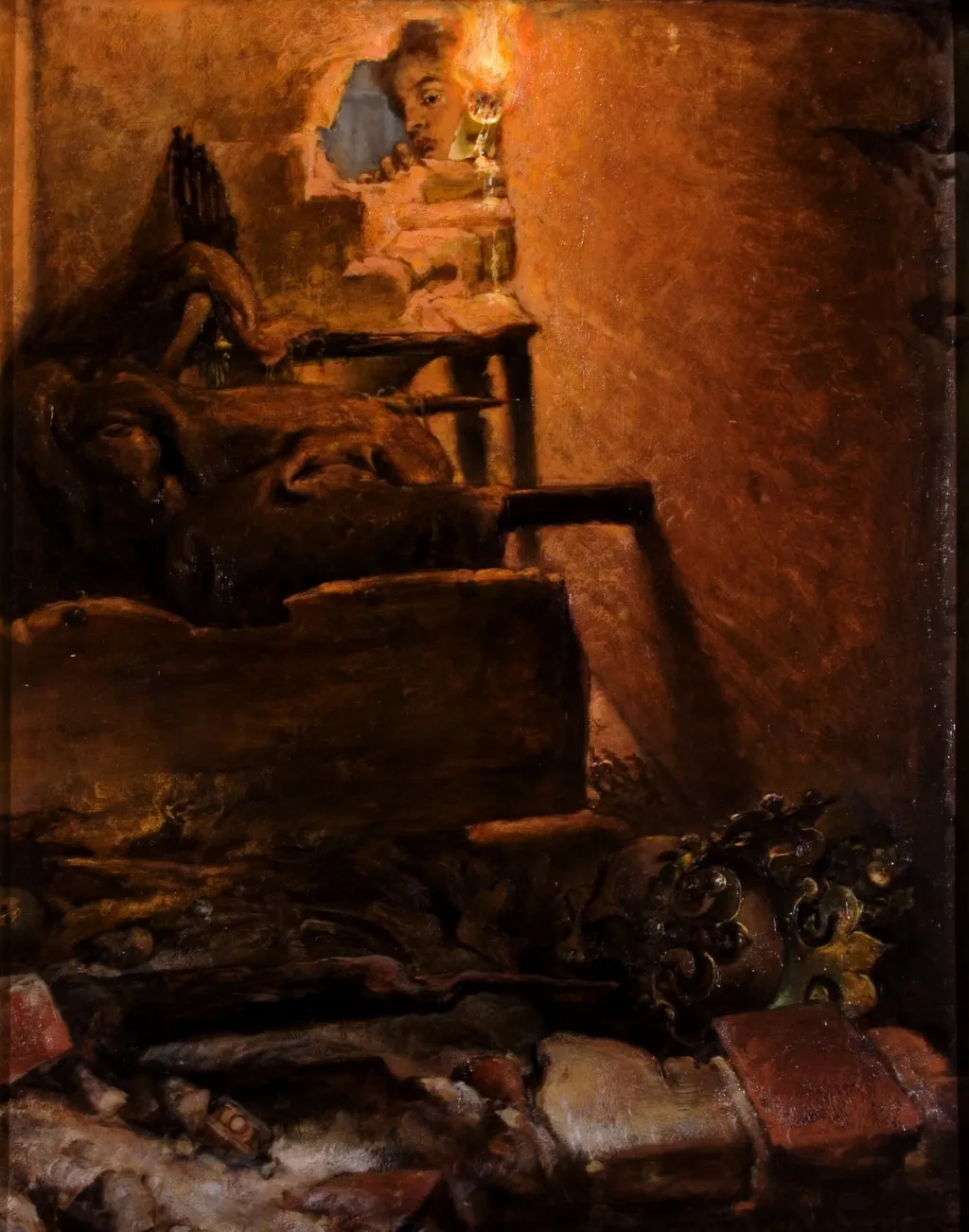 The Interior of the Tomb of King Casimir the Great, by Jan Matejko, oil, 1869