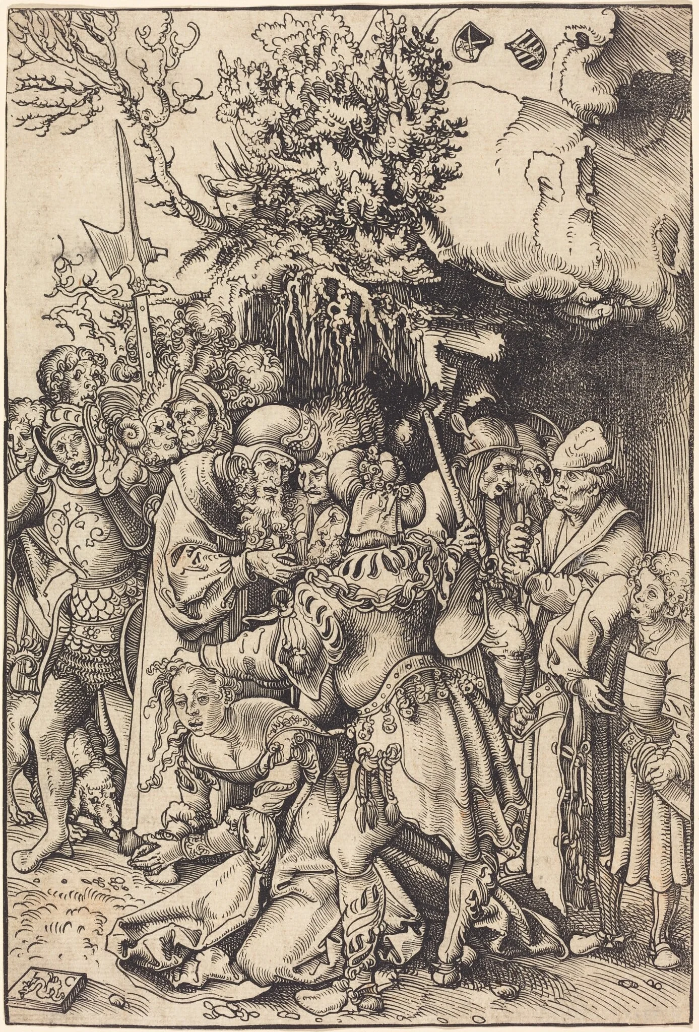 The Martyrdom of Saint Barbara, detail