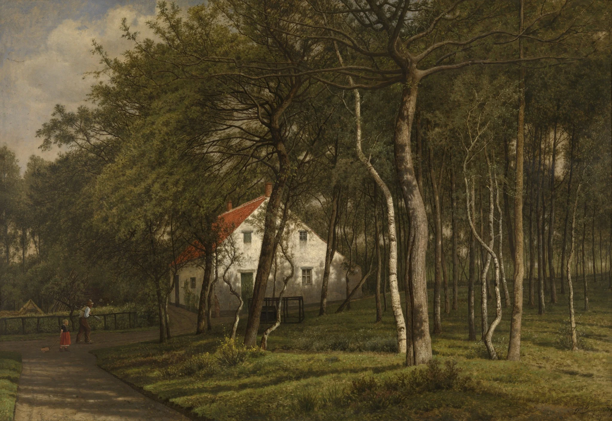 A Forester Cottage in Putte, detail